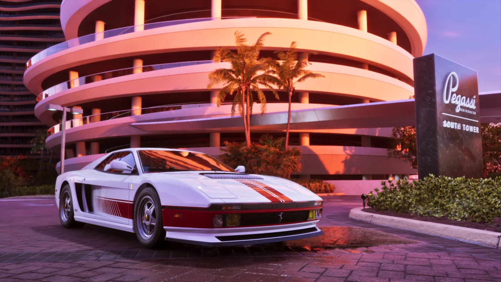 The Grotti Cheetah in an official GTA 6 screenshot. Some outlets say the Miami convoy included a real-life nod to it.